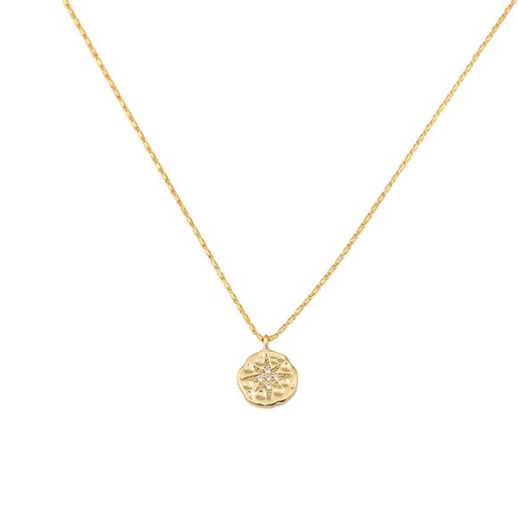 Gold North Star Necklace - Picture 5 of 6